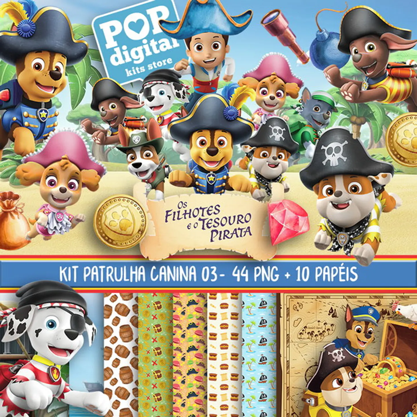 Kit Digital Patrulha Canina 1
