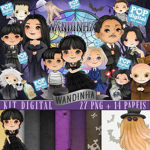 Kit Digital Wandinha