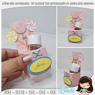 Arquivo de Corte Porta Tubete Cubo Pirulito