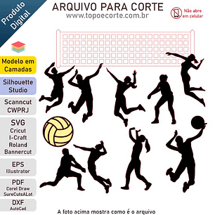Arquivo de Corte Topo Vôlei