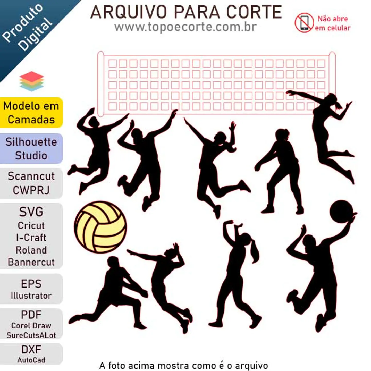 Arquivo de Corte Topo Vôlei 1