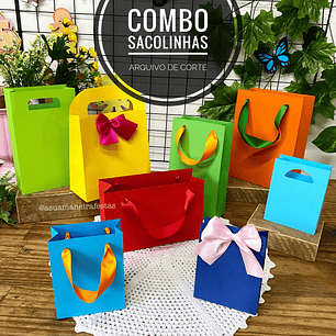 Arquivo de corte sacolinha combo