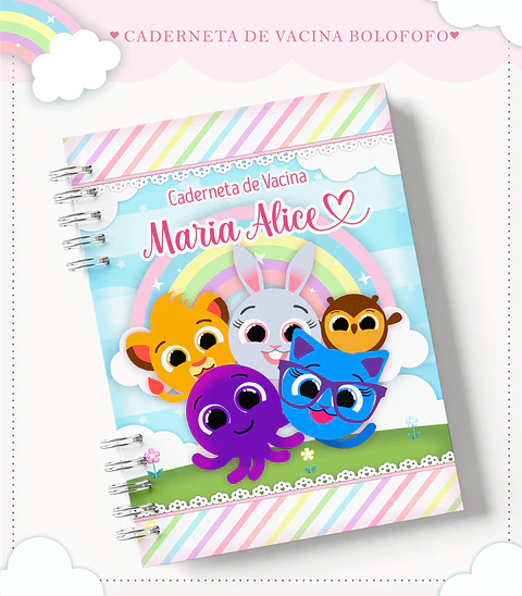 Arquivo Encadernação Kit Saúde Bolofofo Menina 