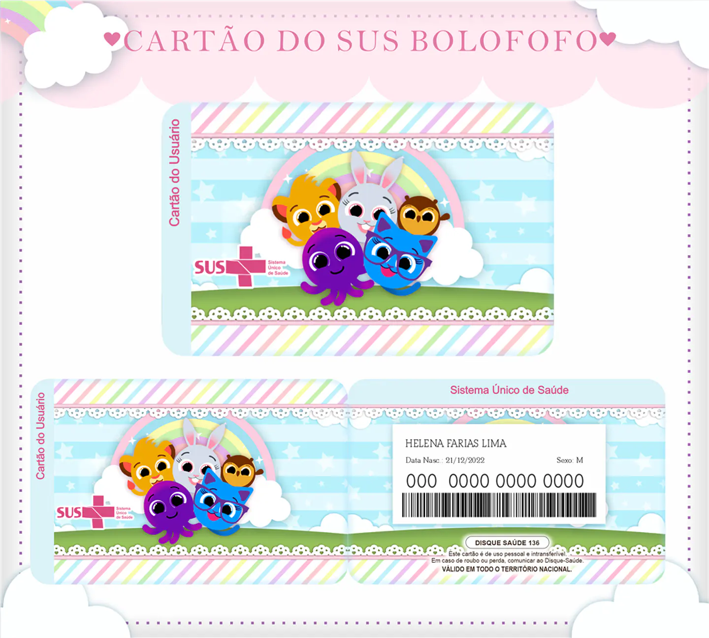 Arquivo Encadernação Kit Saúde Bolofofo Menina  3