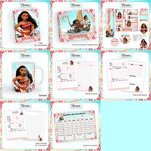 Arquivo Encadernação Volta às Aulas Moana