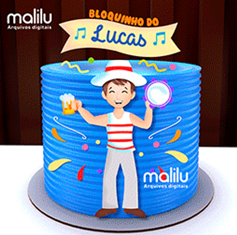 Arquivo Topo de Bolo Carnaval Sambista