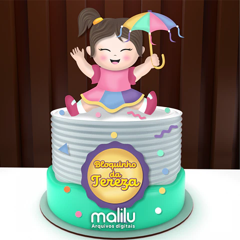 Arquivo Topo de Bolo Carnaval Bebê Frevo