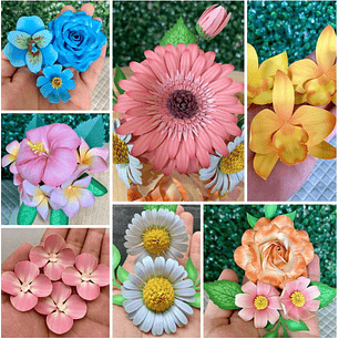 Arquivo de Corte Flores Realistas