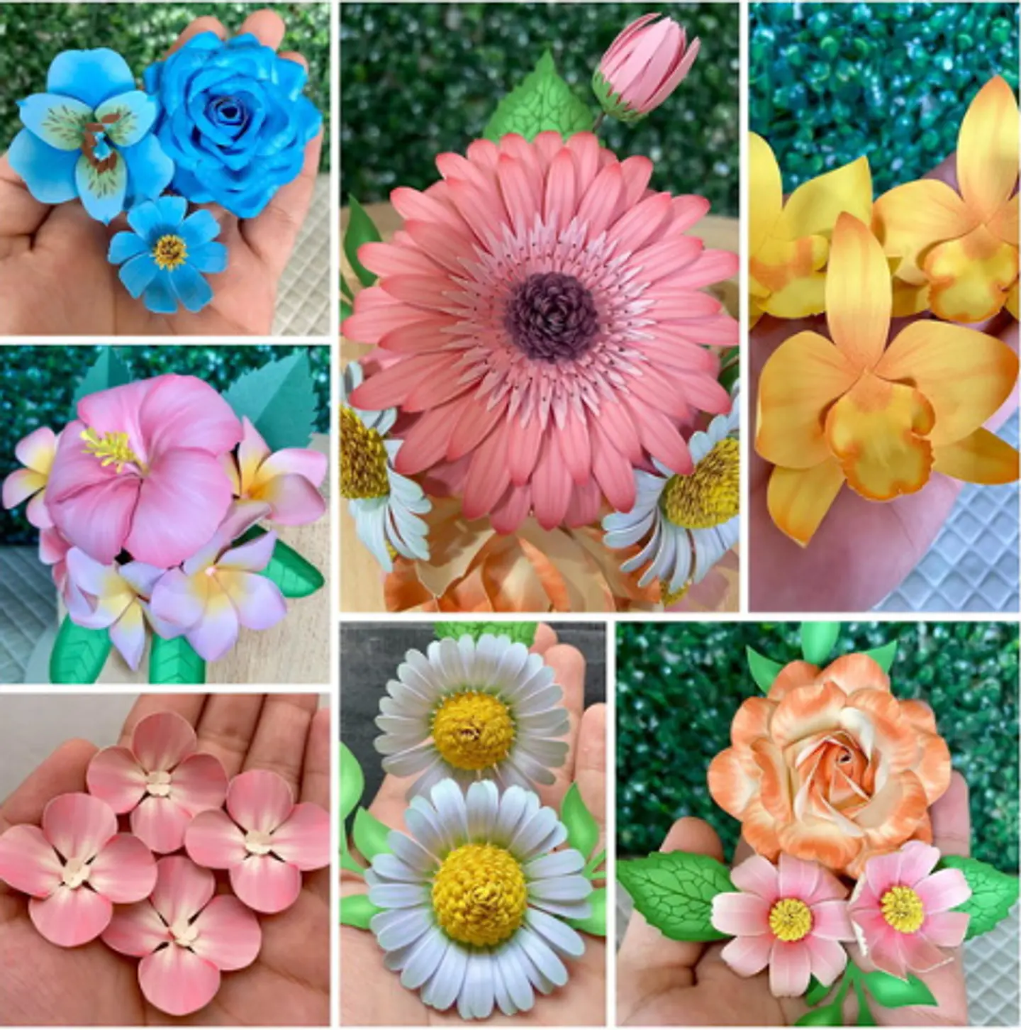 Arquivo de Corte Flores Realistas 1