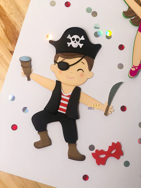 Arquivo Topo de Bolo Carnaval Pirata