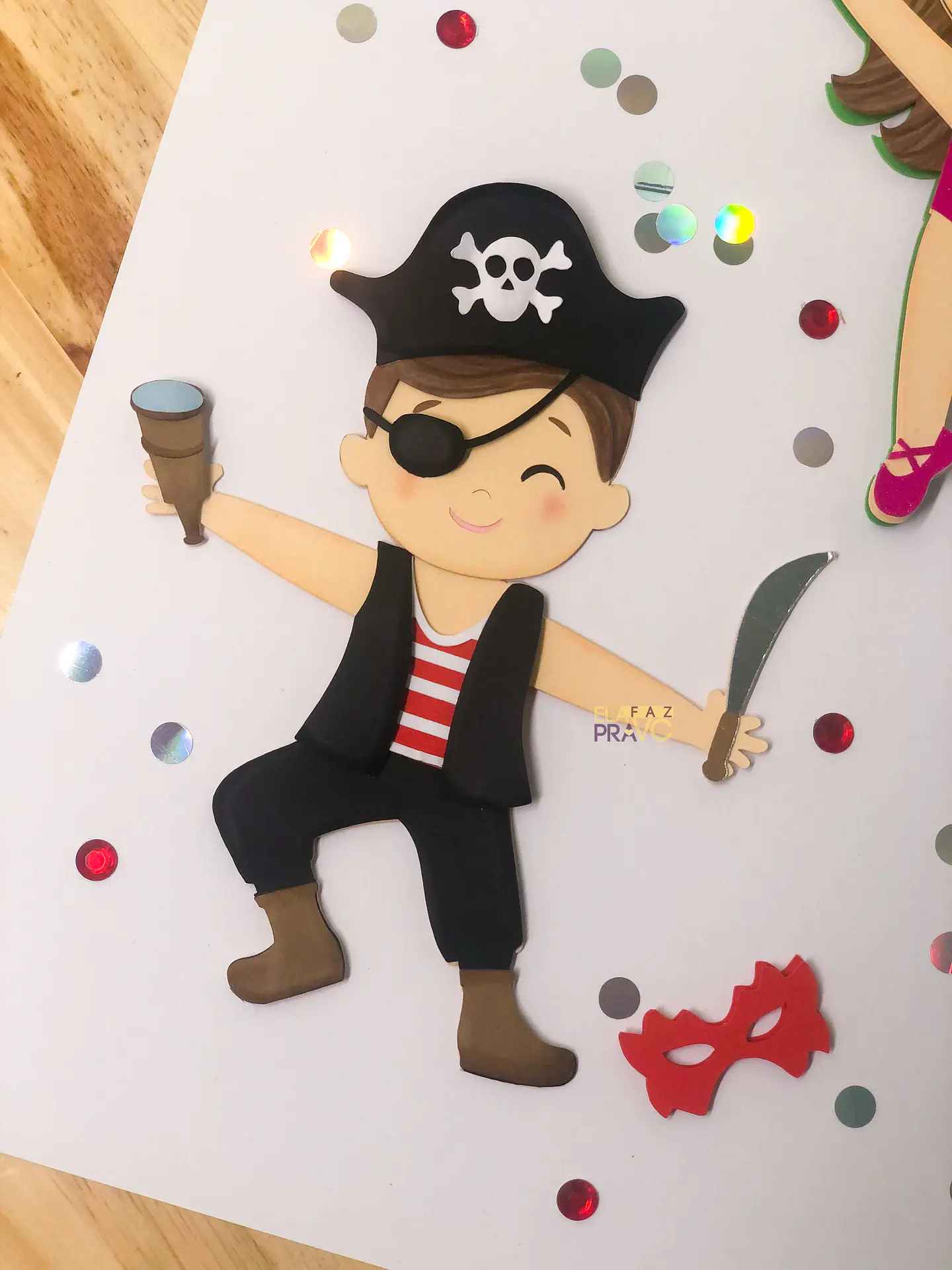 Arquivo Topo de Bolo Carnaval Pirata 1