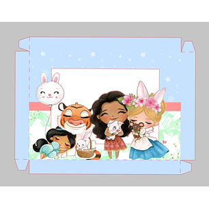 Arquivo de corte mini confeiteiro princesas da disney