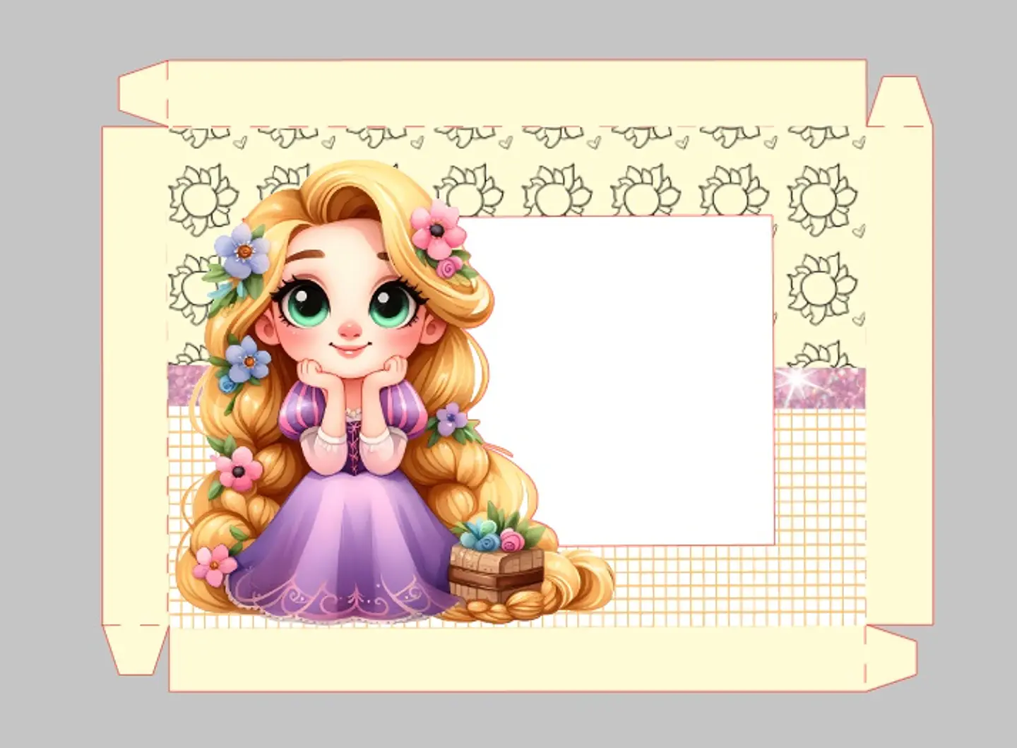 Arquivo de corte mini confeiteiro rapunzel enrolados 2