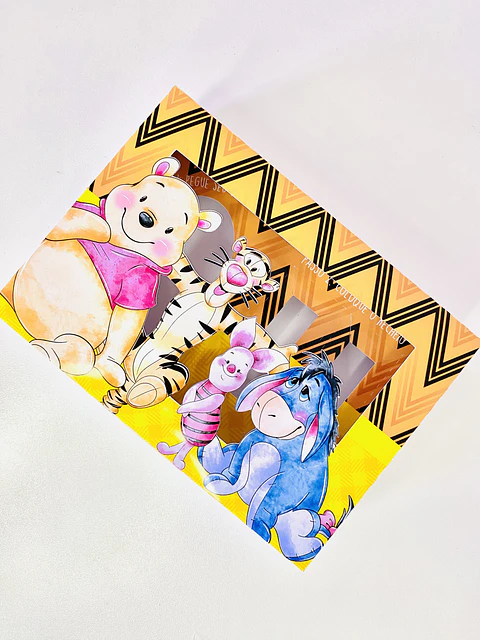 Arquivo de corte mini confeiteiro ursinho pooh