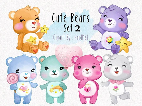 Kit Digital Ursinhos Carinhosos