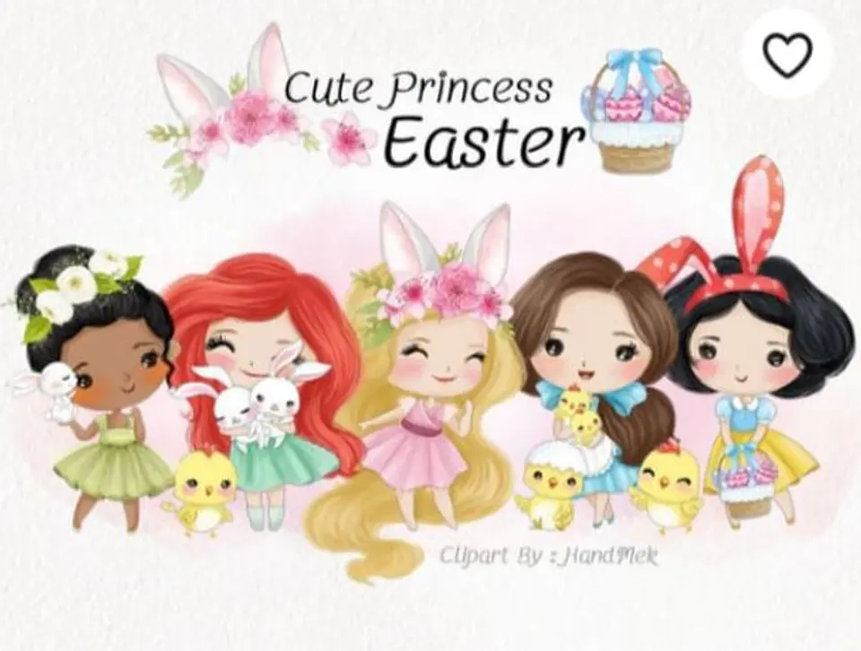 Kit Digital Princesas Cute  1