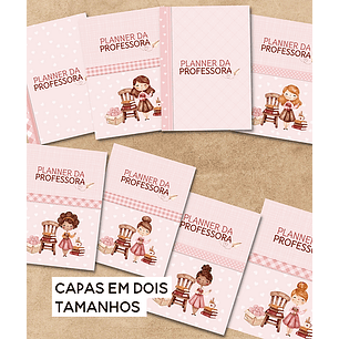 Arquivo Encadernação Planner da Professora 2024 / 2025 - Amora Kraft