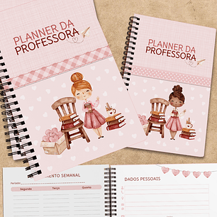 Arquivo Encadernação Planner da Professora 2024 / 2025 - Amora Kraft