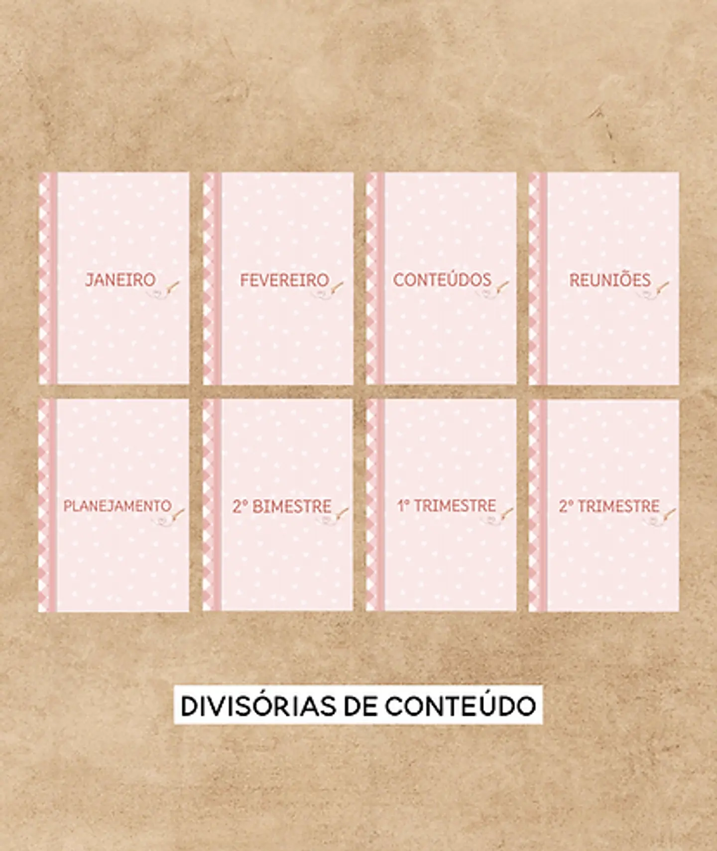 Arquivo Encadernação Planner da Professora 2024 / 2025 - Amora Kraft 8