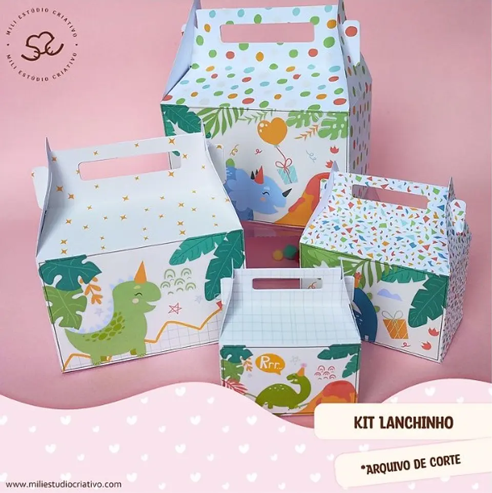 Arquivo de Corte Combo Lanchinho MALETINHA molde 1