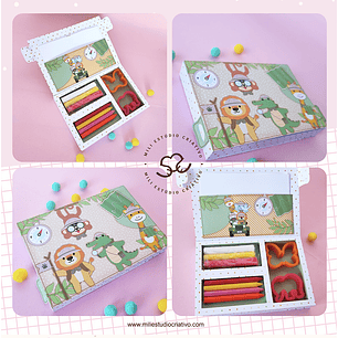 Arquivo de Corte Caixa Massinha de Modela - molde