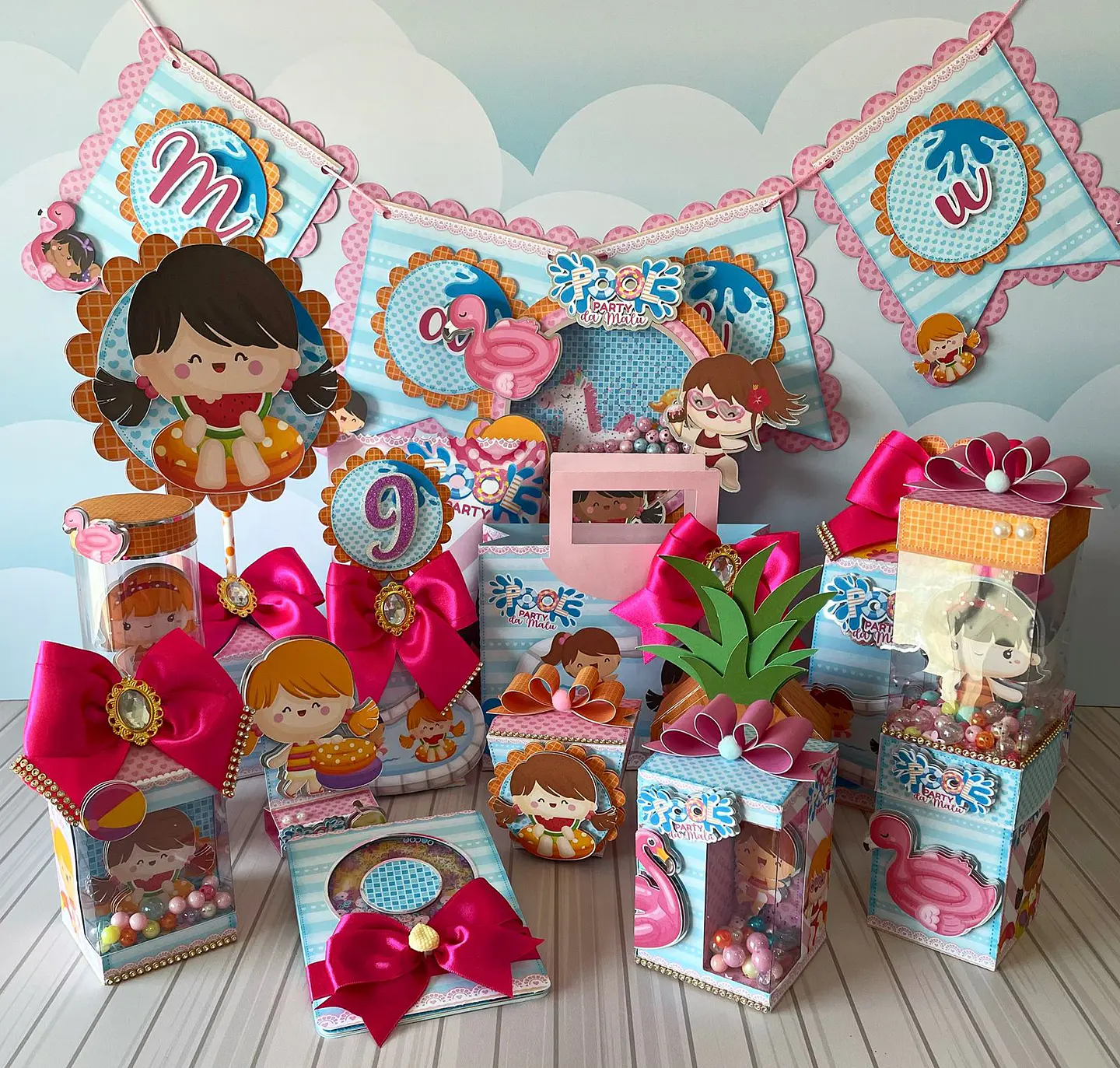 Arquivo de corte pool party menina 1