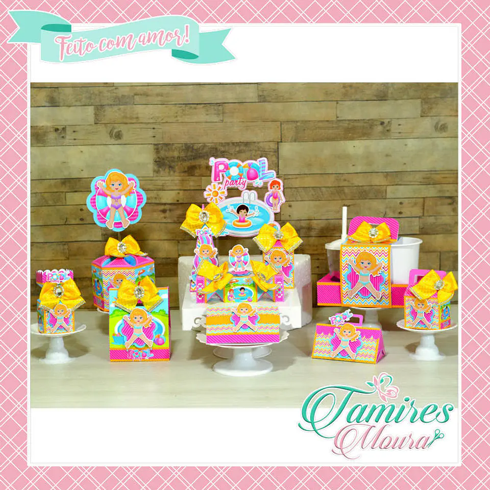 Arquivo de corte pool party menina 1