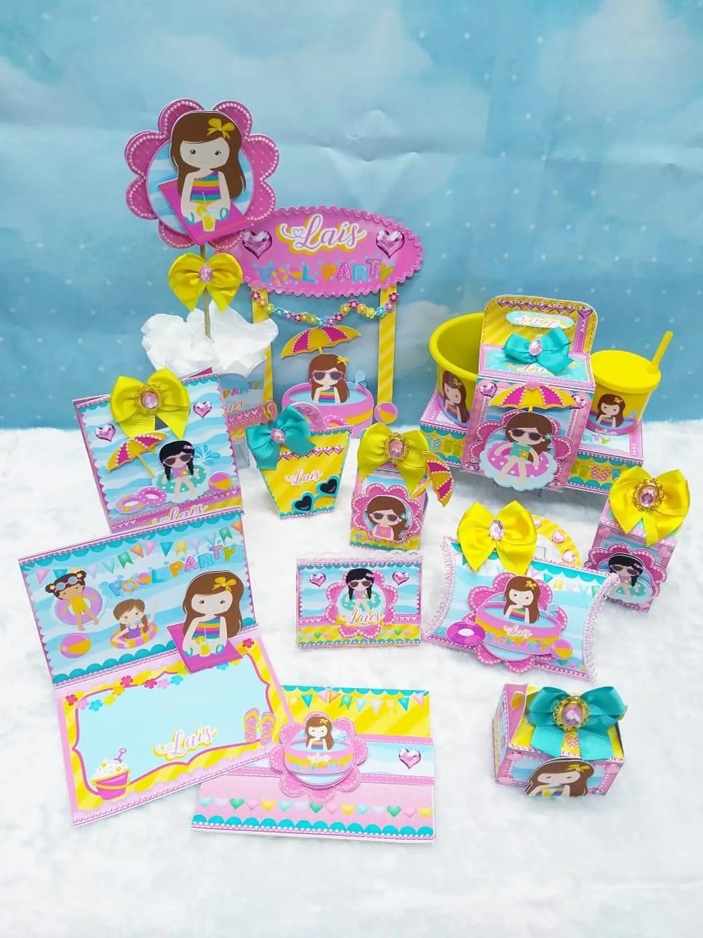 Arquivo de corte pool party menina 1