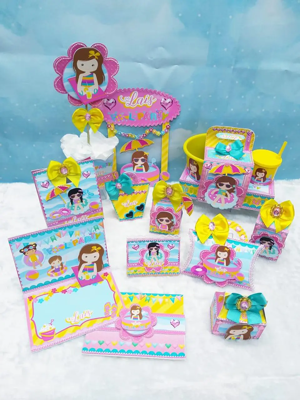 Arquivo de corte pool party menina 1