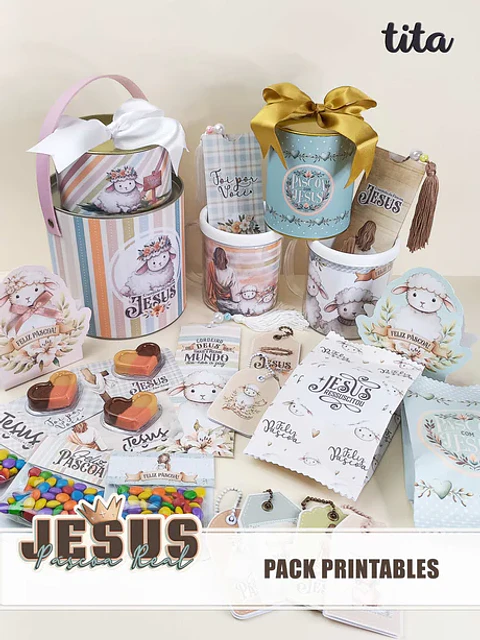 Arquivo Jesus Páscoa Real - Kit Printable - Tita