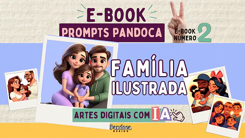 Arquivo E-book Prompts Família Ilustrada