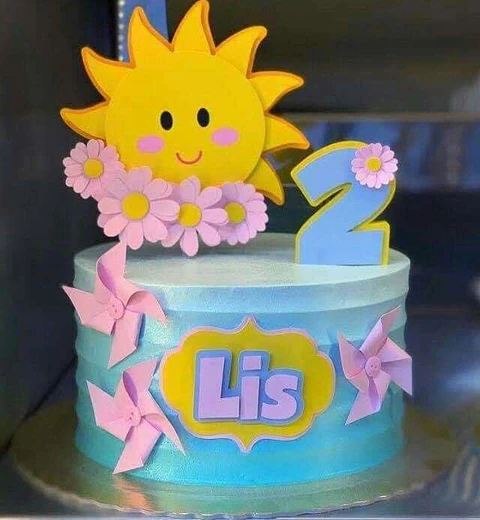 Arquivo de corte topo de bolo sunshine - raio de sol