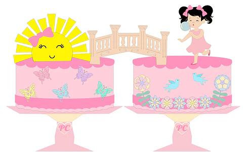 Arquivo de corte topo de bolo sunshine - raio de sol