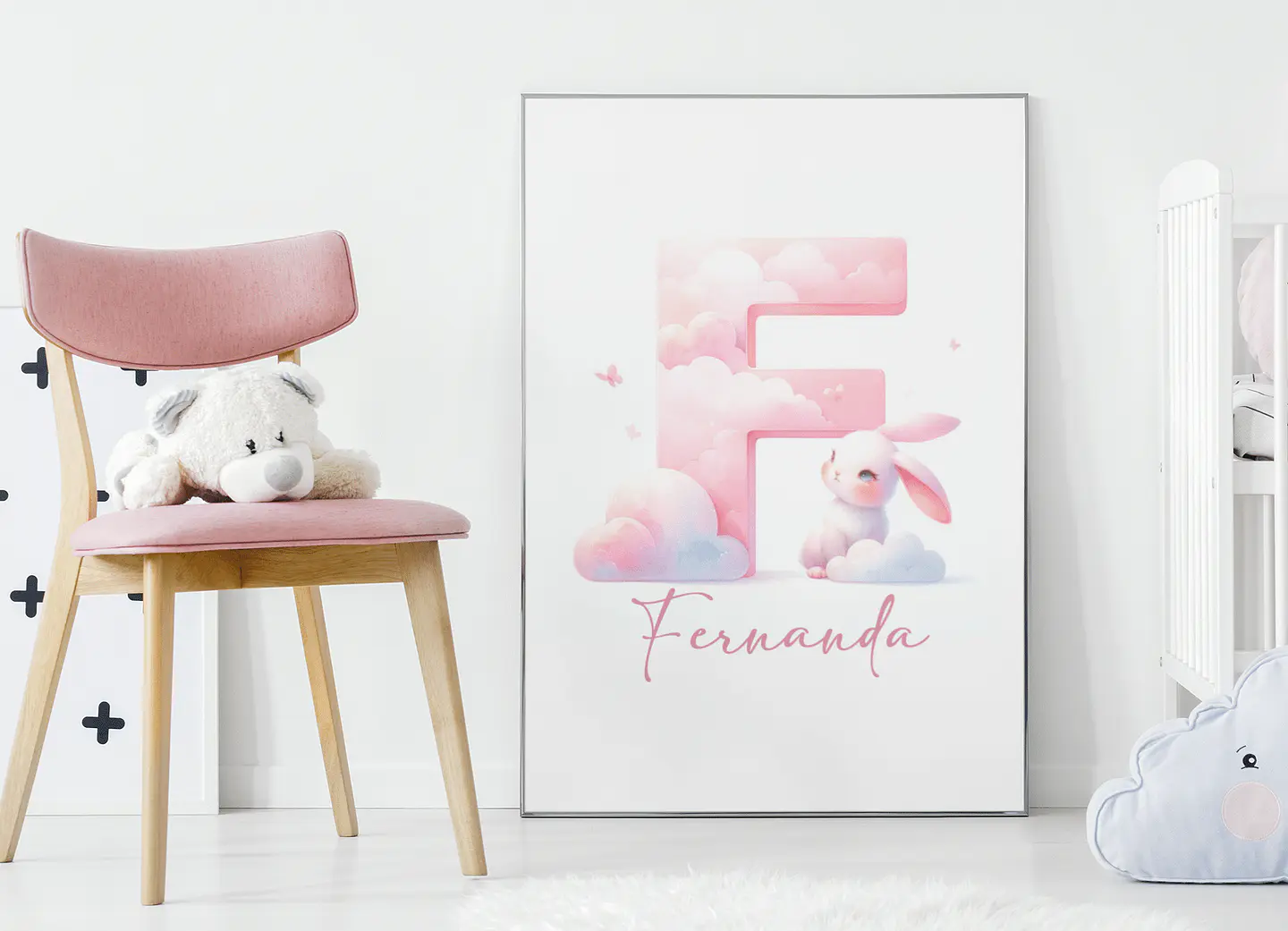 Kit Digital Alfabeto Coelhinho Rosa - Ilustracin 4