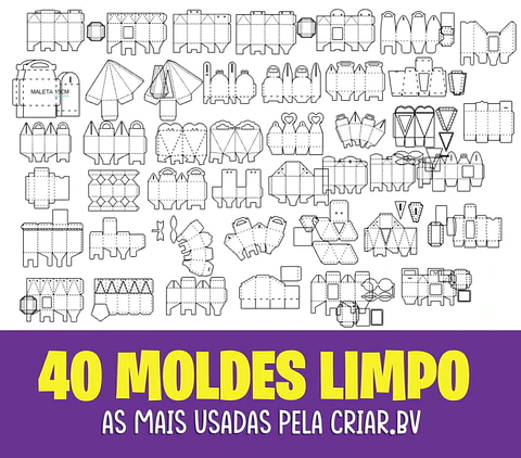 Arquivo Combo Moldes limpos em Studio - Criar BV