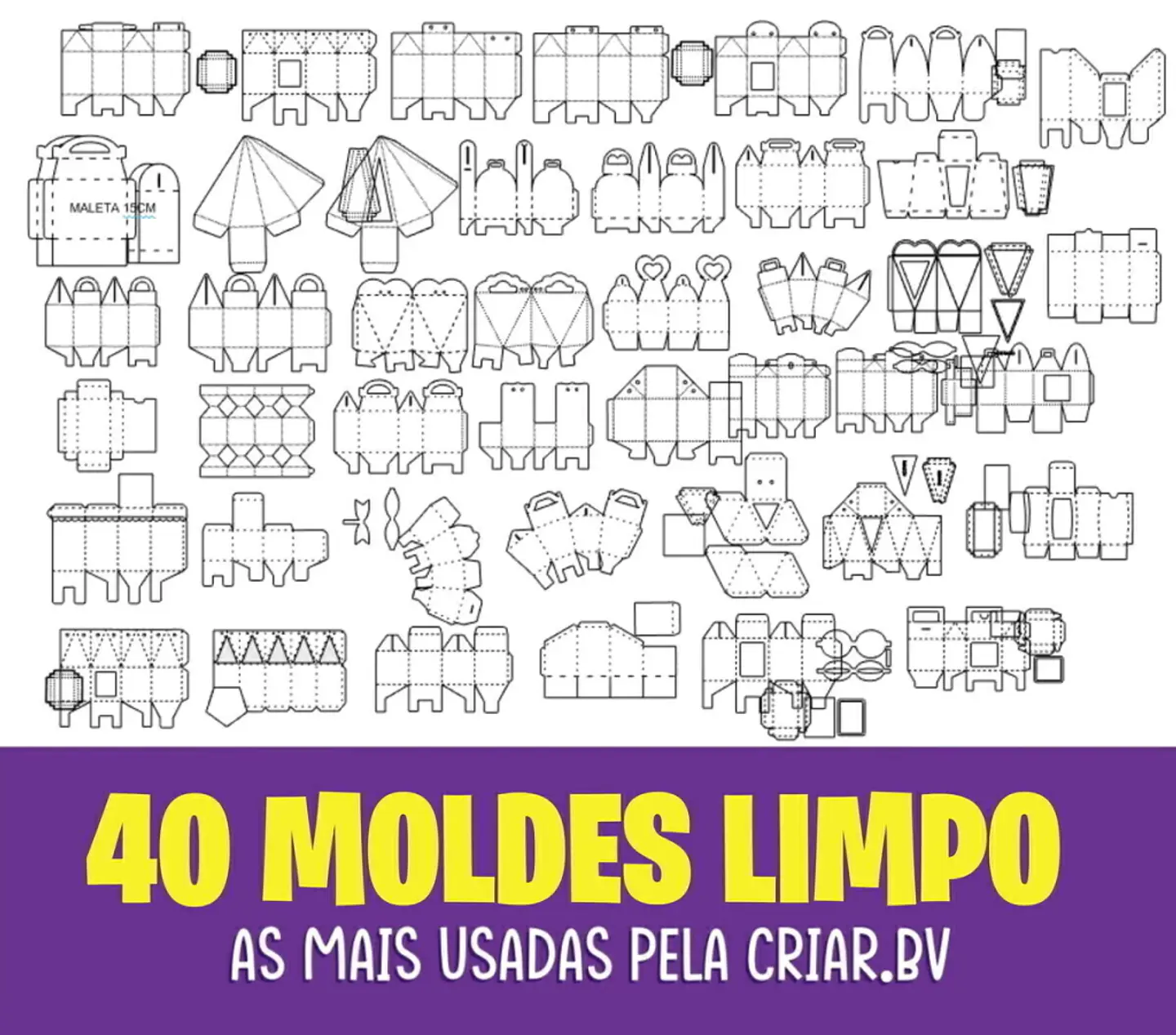 Arquivo Combo Moldes limpos em Studio - Criar BV 1