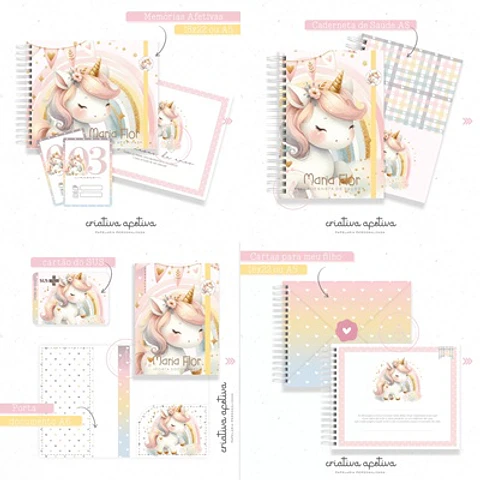 Arquivo Encadernação Baby Meu Unicórnio - Criativa Afetiva