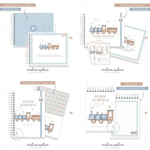 Arquivo Encadernação Baby Meu Trenzinho - Criativa Afetiva