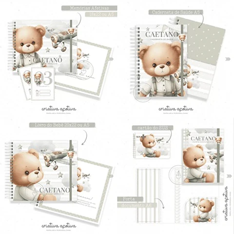 Arquivo Encadernação Baby Ursinho - Criativa Afetiva