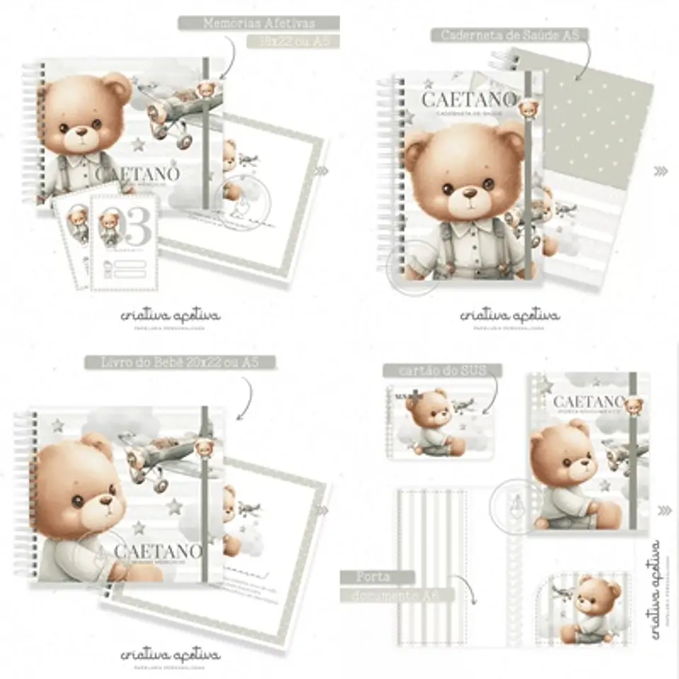 Arquivo Encadernação Baby Ursinho - Criativa Afetiva 1