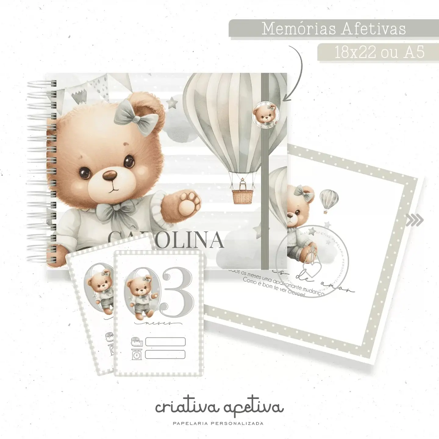 Arquivo Encadernação Baby Ursinha - Criativa Afetiva 5