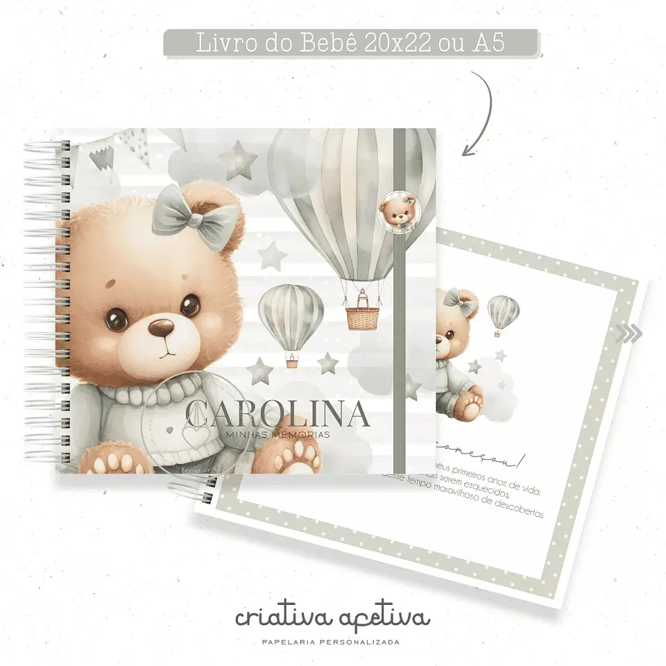 Arquivo Encadernação Baby Ursinha - Criativa Afetiva 7
