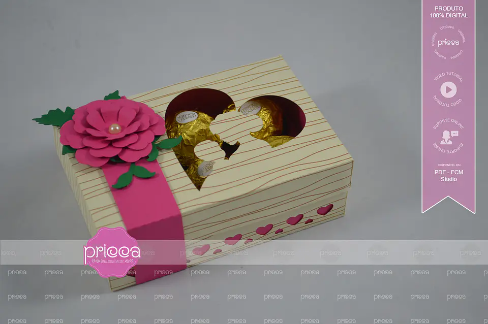 Arquivo de corte caixa 6 doces dia das mães 1