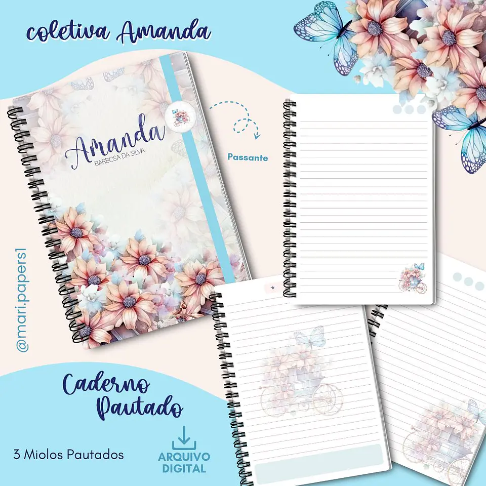 Arquivo Encadernação Coletiva Amanda Floral - Mari Papers 4