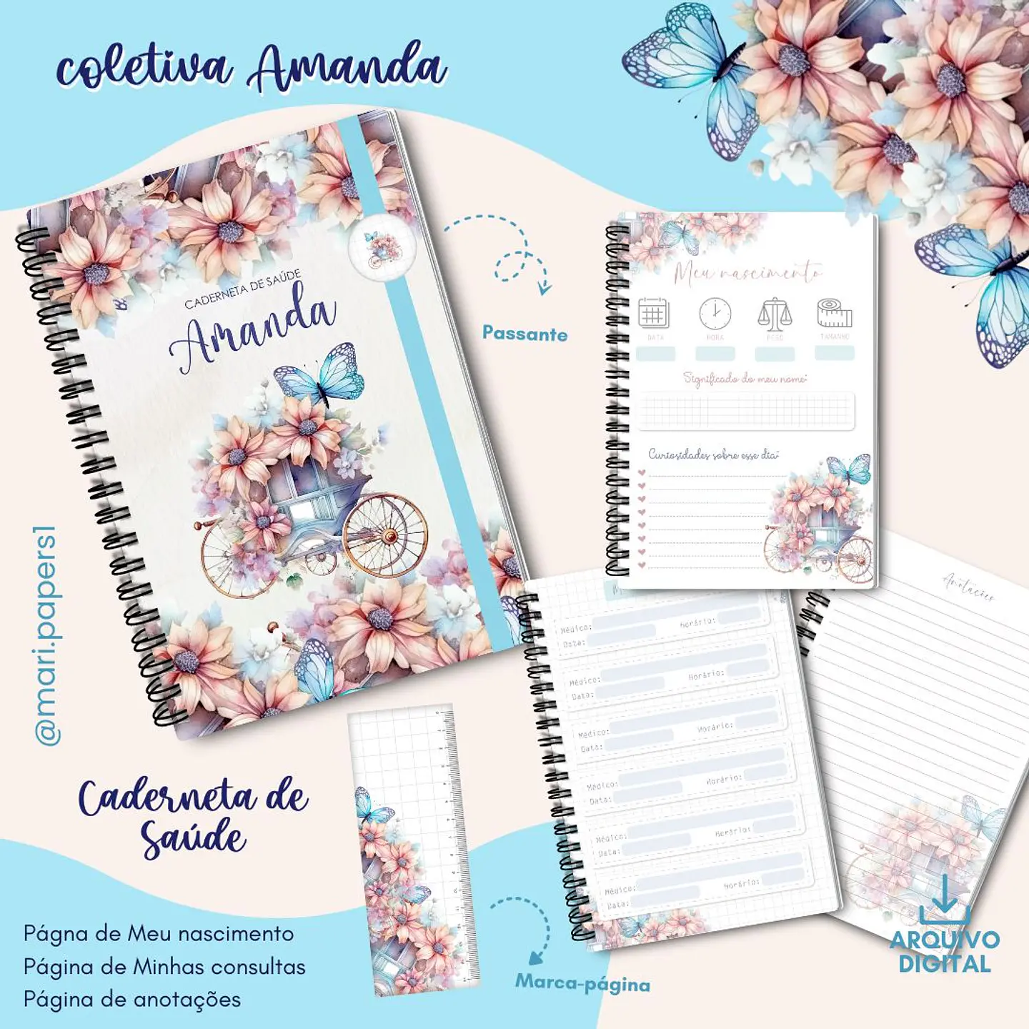 Arquivo Encadernação Coletiva Amanda Floral - Mari Papers 5