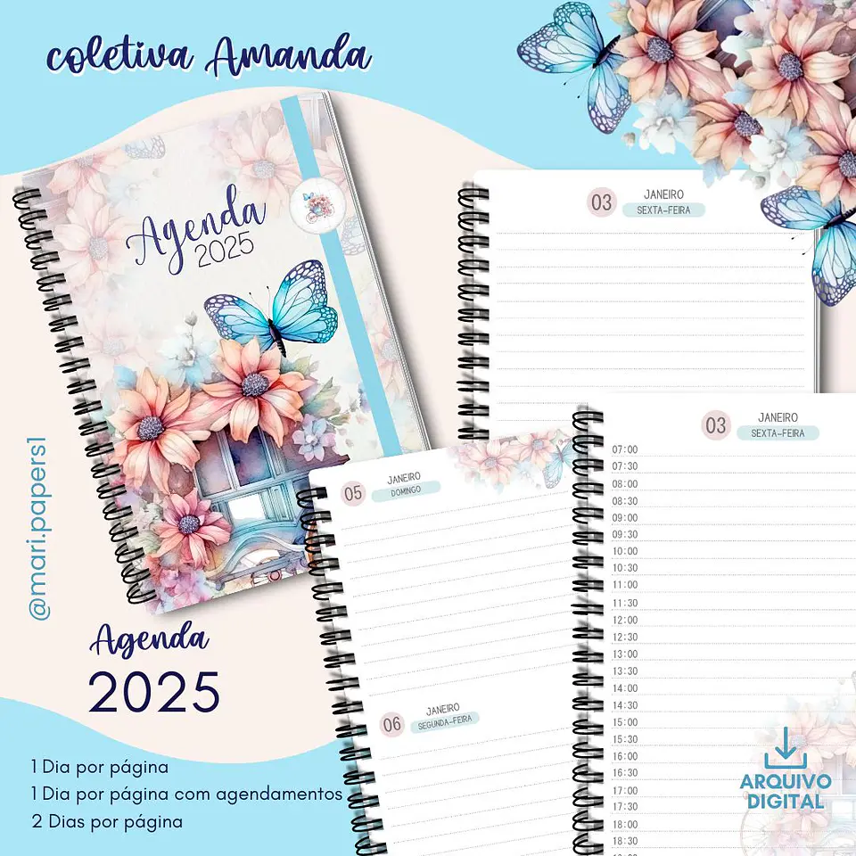 Arquivo Encadernação Coletiva Amanda Floral - Mari Papers 8