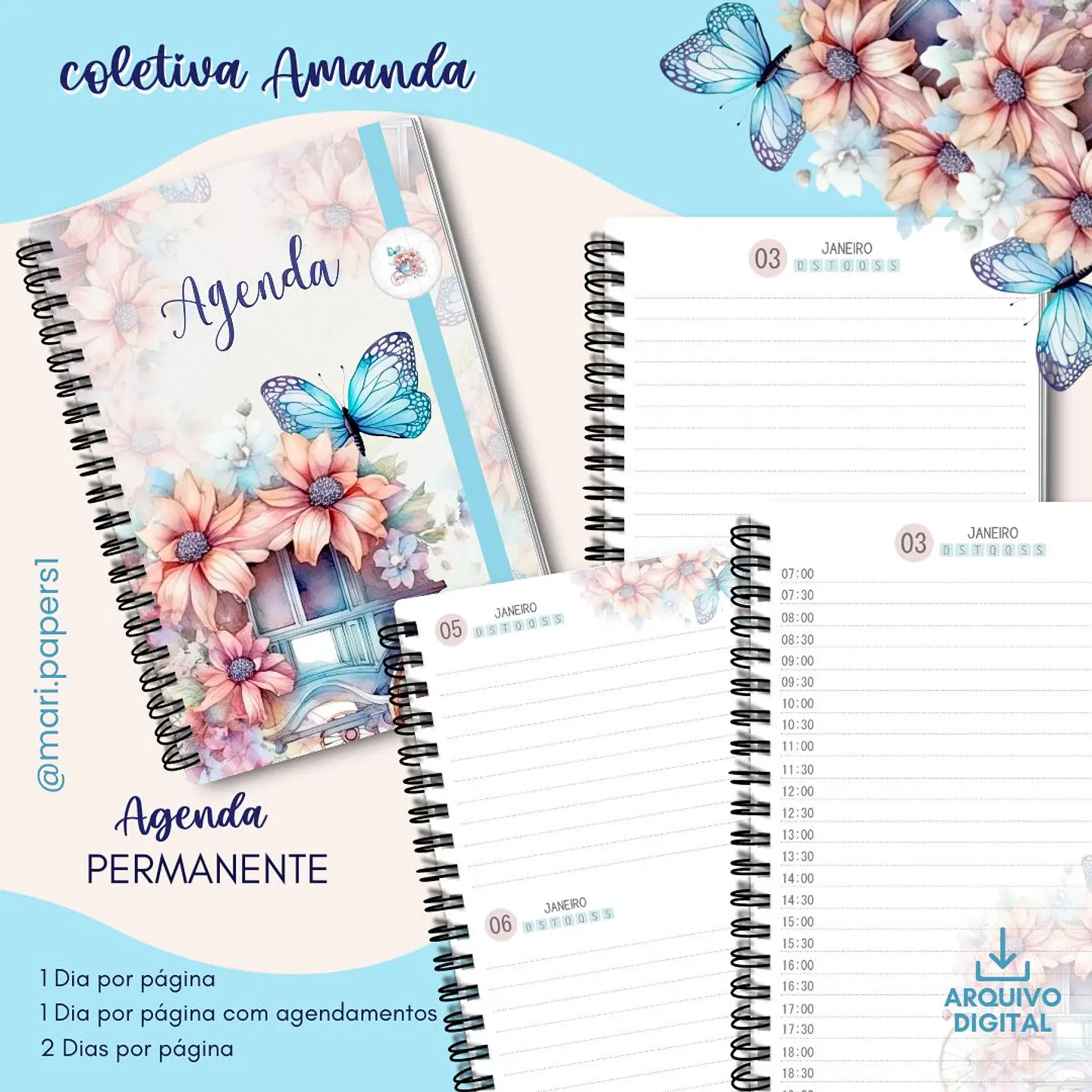 Arquivo Encadernação Coletiva Amanda Floral - Mari Papers 9