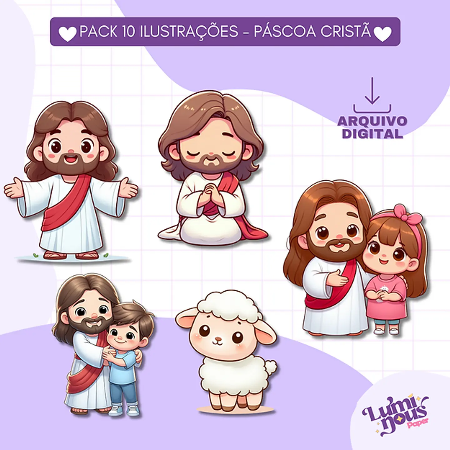 Kit Digital Páscoa Cristã - Luminous 1
