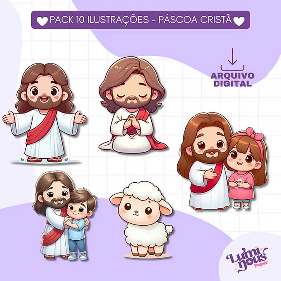 Kit Digital Páscoa Cristã - Luminous 1