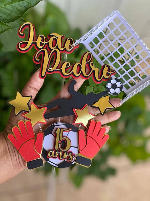 Arquivo de corte topo de bolo futebol